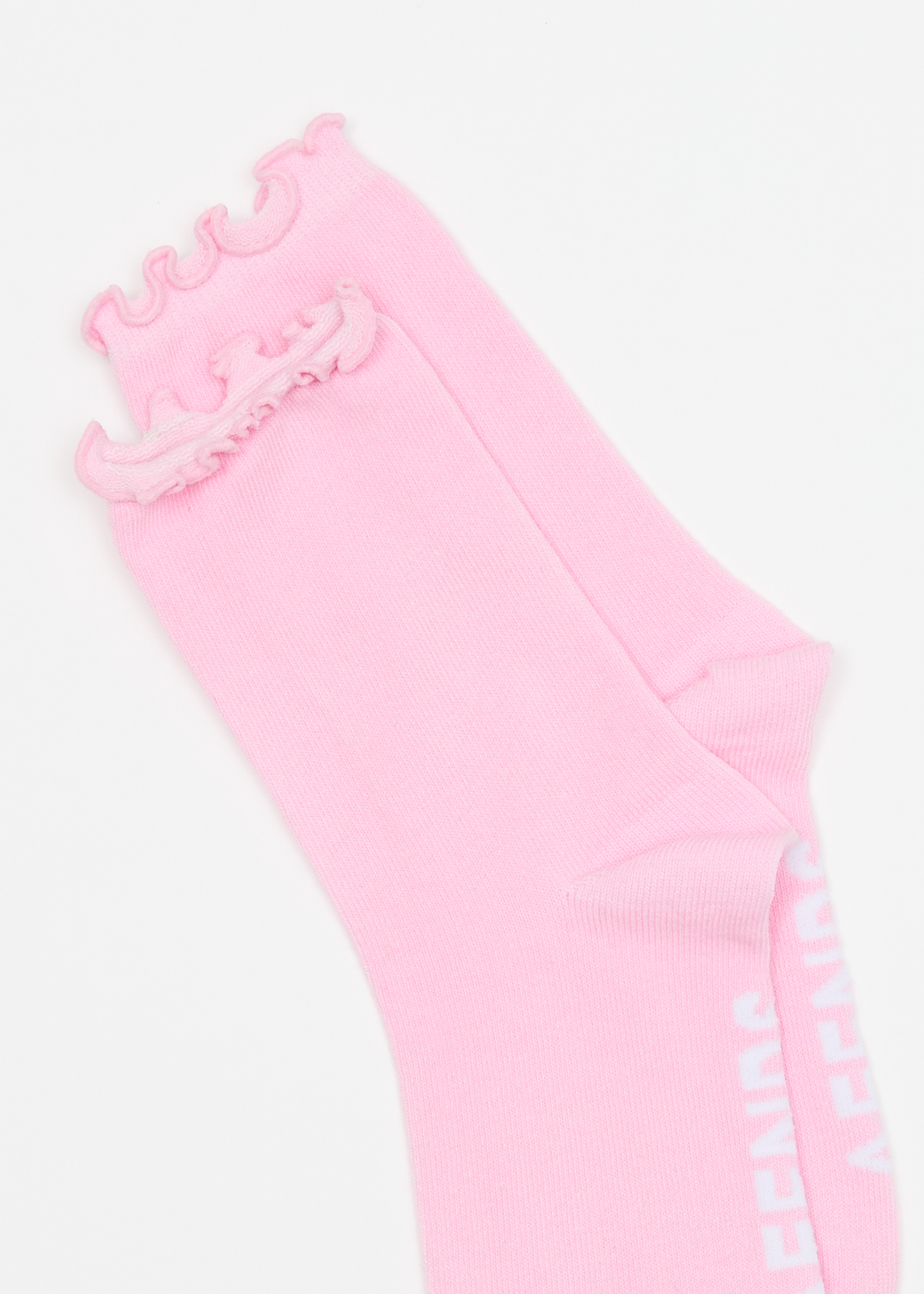 AFENDS Womens Frill Seeker - Socks Two Pack - Pink / White