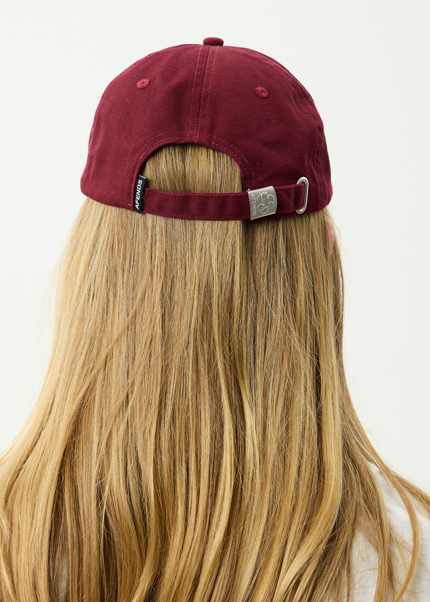AFENDS Womens Wonders - Panelled Cap - Burgundy