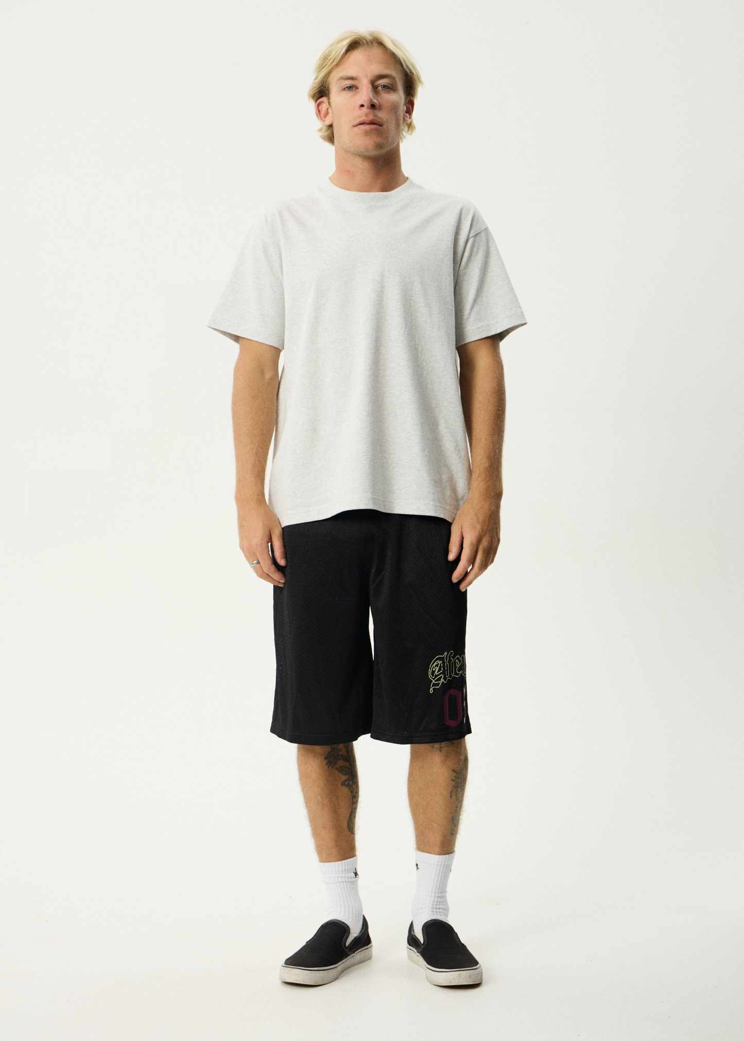 AFENDS Mens Zero Six - Basketball Short 22" - Black