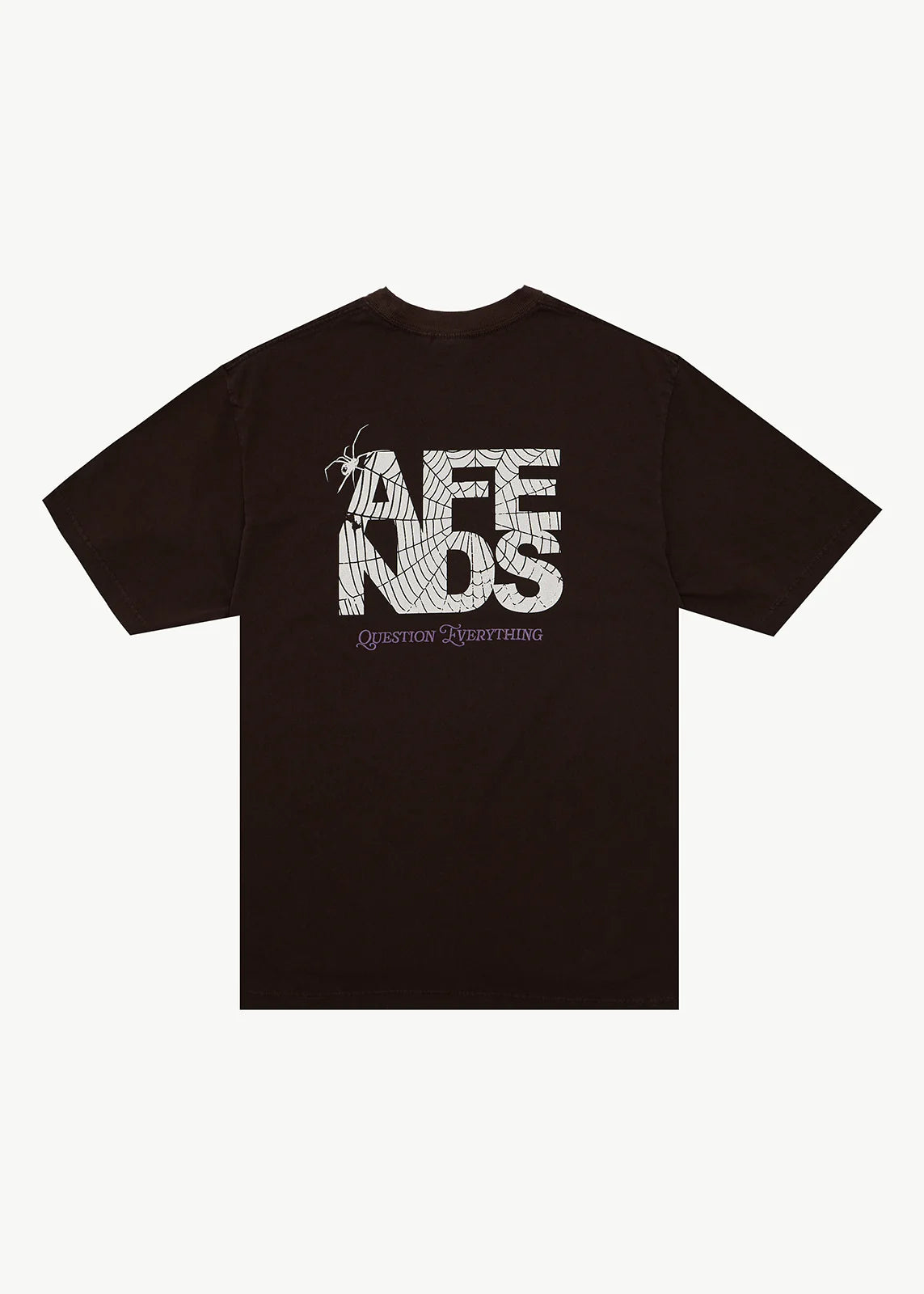 AFENDS Mens Funnel - Retro Tee - Washed Coffee