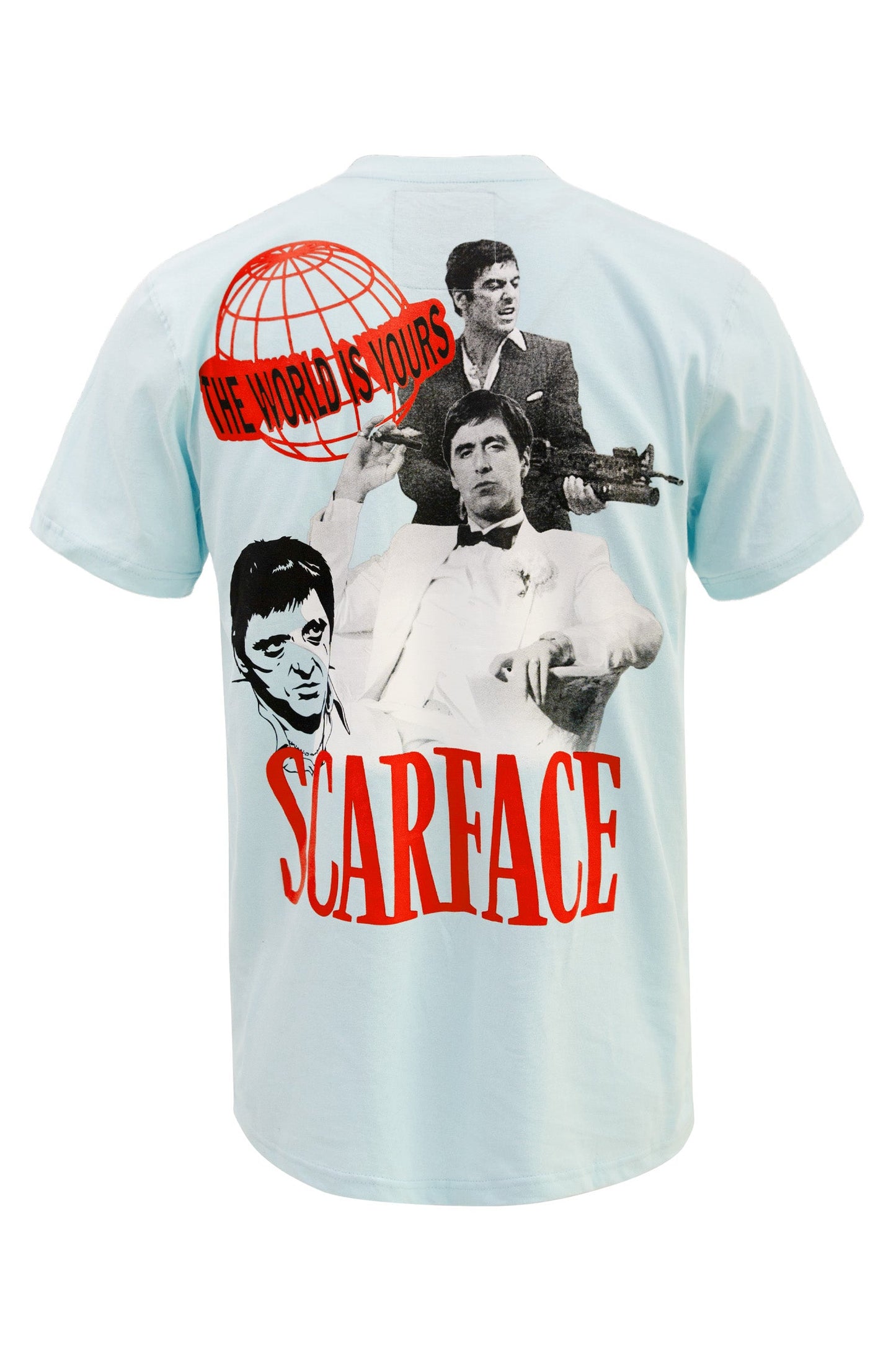 Men's Scarface Chest Embroidery Graphic T-Shirt