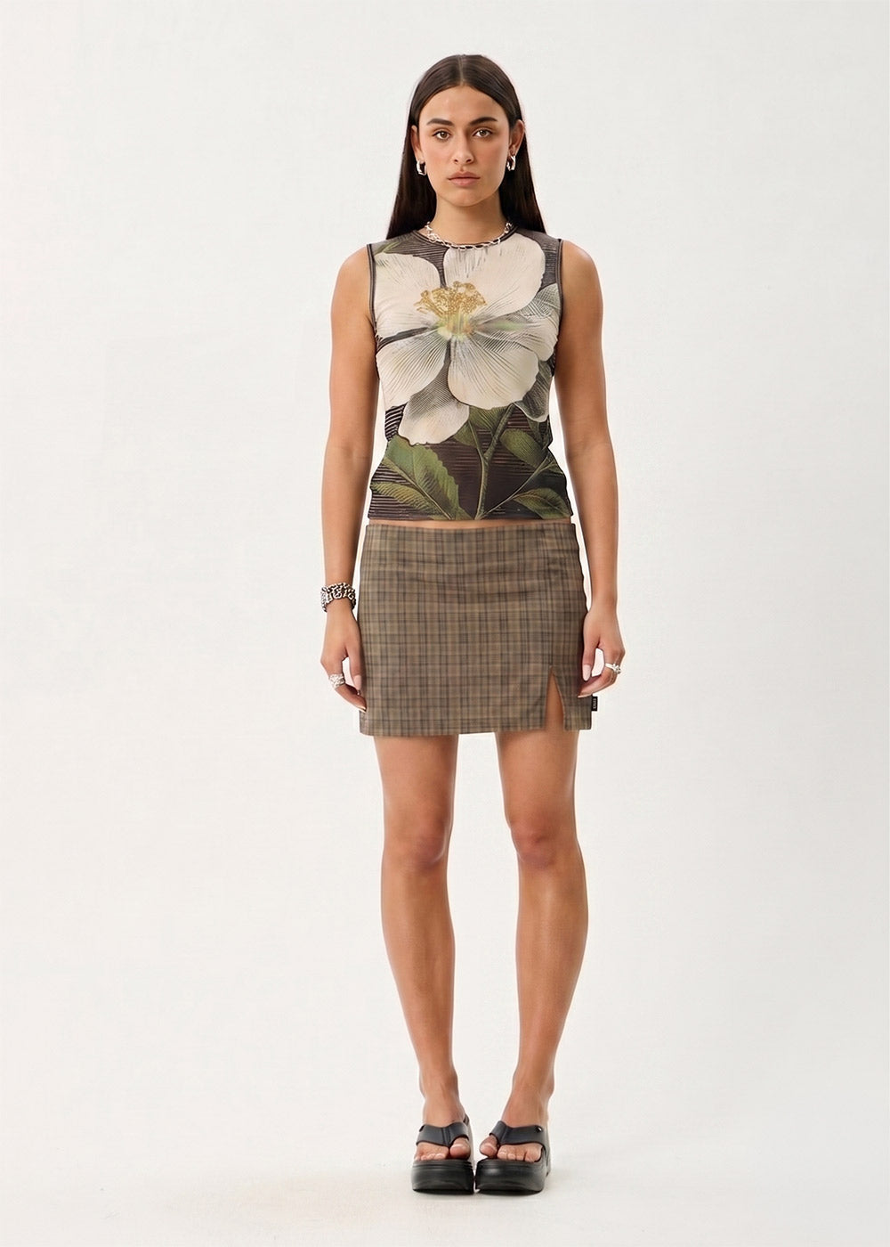 AFENDS Womens Jasmine - Sheer Tank - Multi