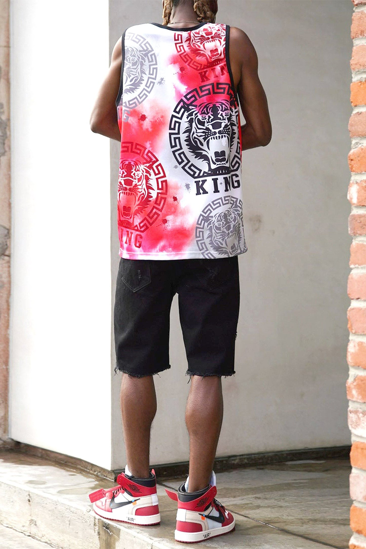 Men's Multicolor King Tiger Tank Top