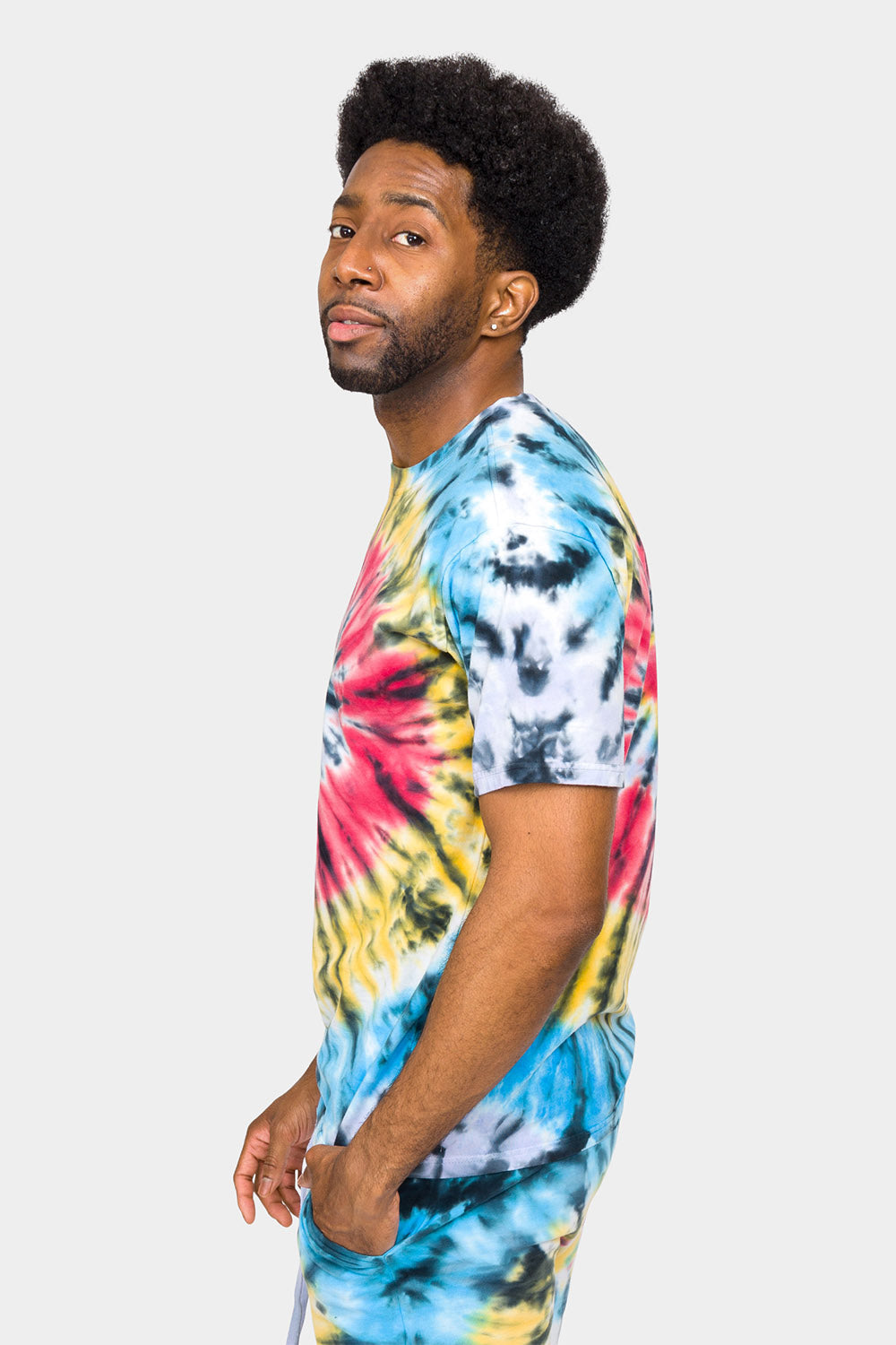 Swirl Tie Dye Cotton Shirt