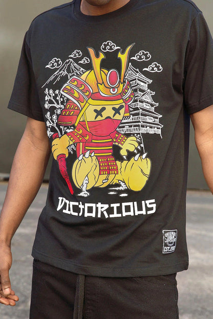 Men's Samurai Bear Graphic T-Shirt