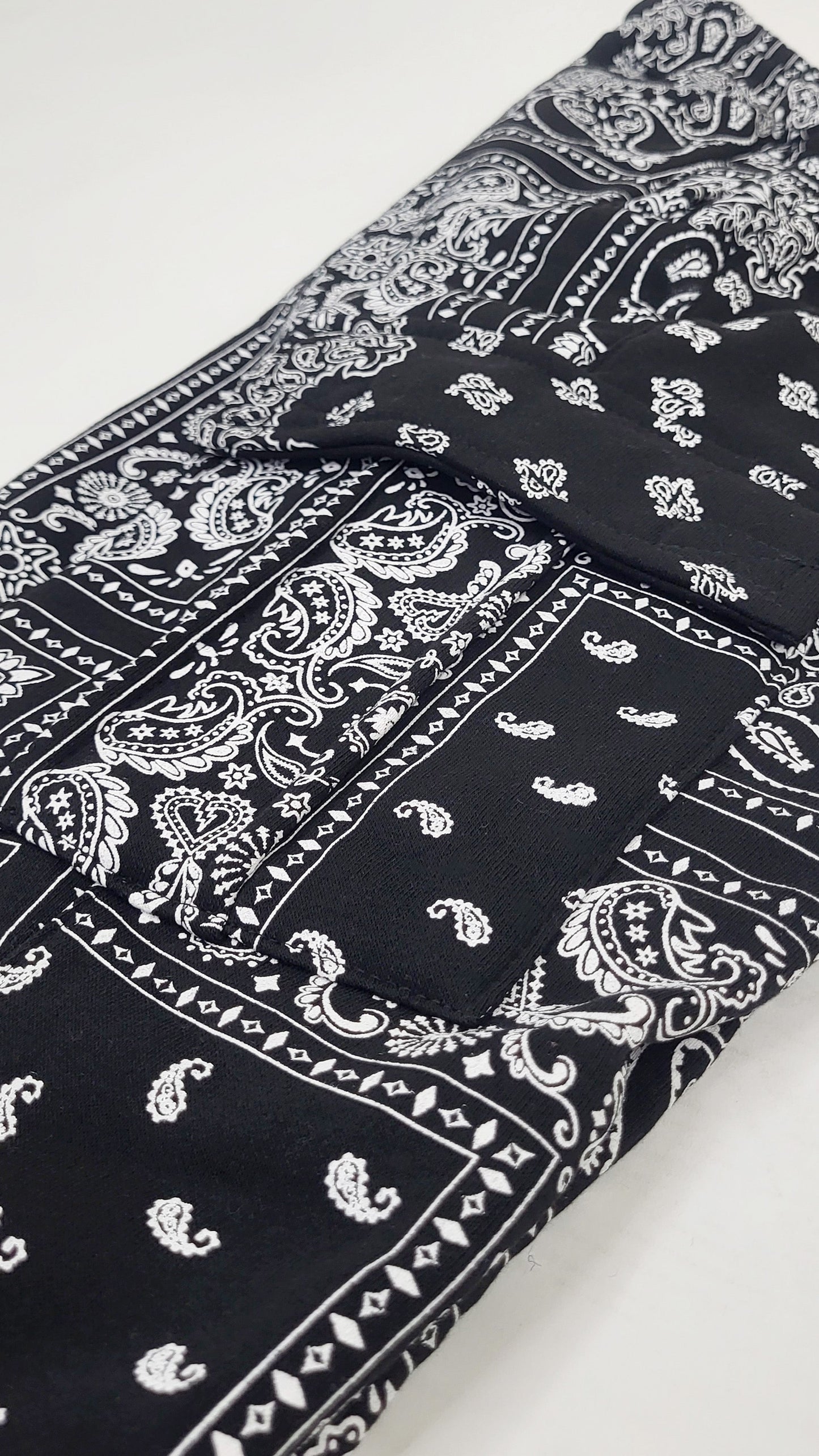 Bandana Pullover Cargo Flared Fleece Set