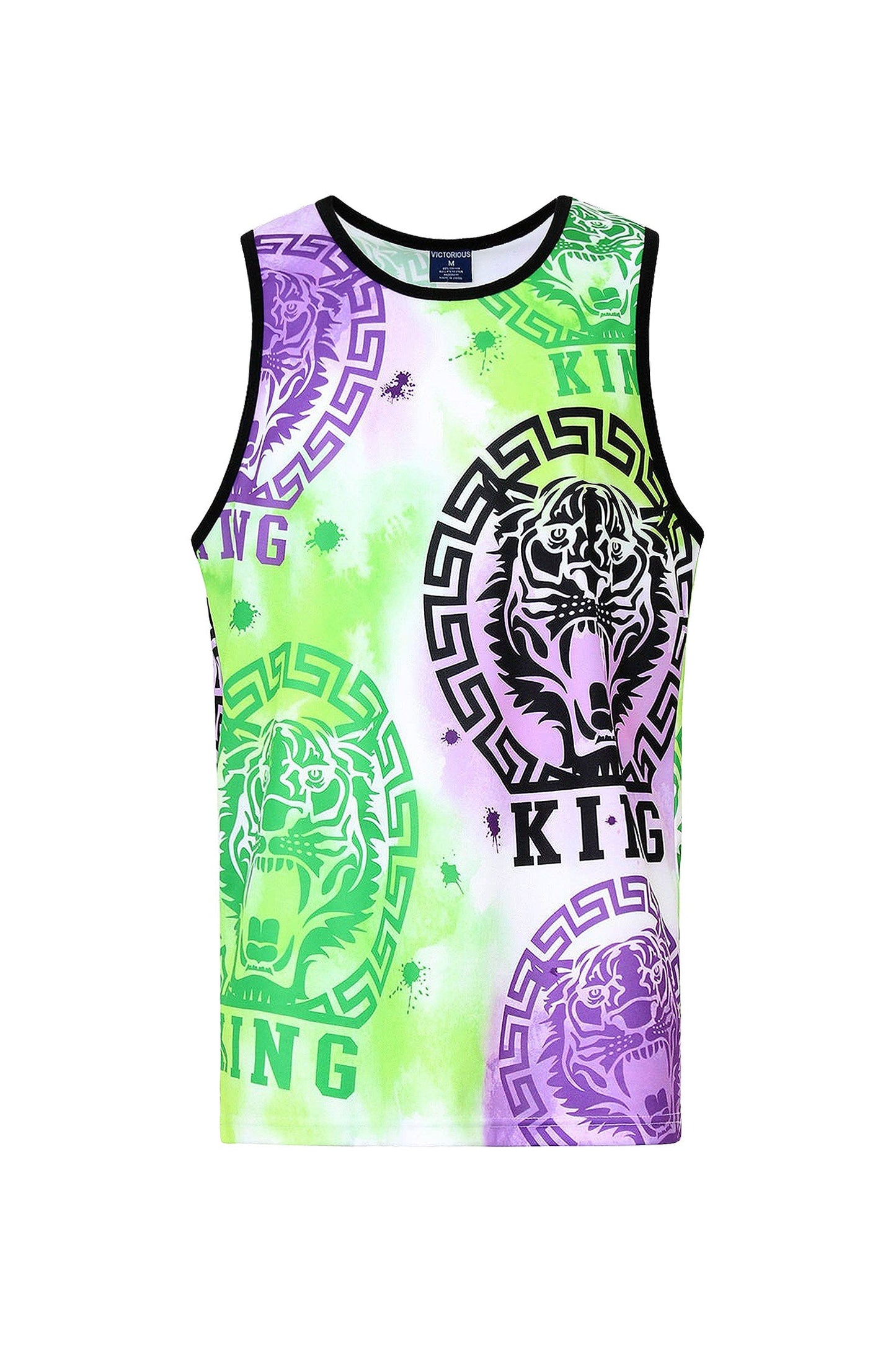 Men's Multicolor King Tiger Tank Top
