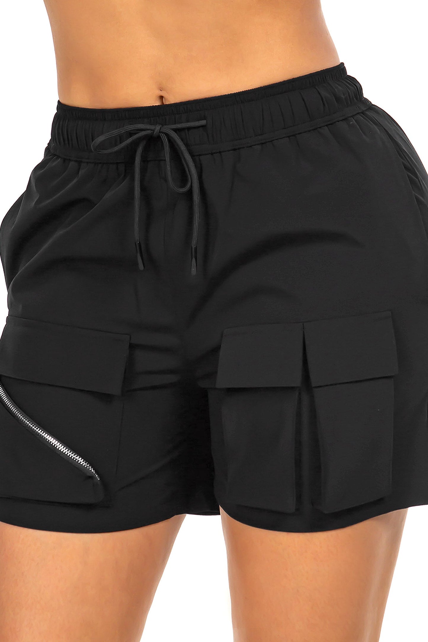 Women's Essential Light Weight Cargo Nylon Shorts
