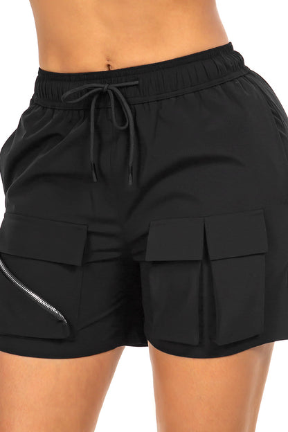 Women's Essential Light Weight Cargo Nylon Shorts