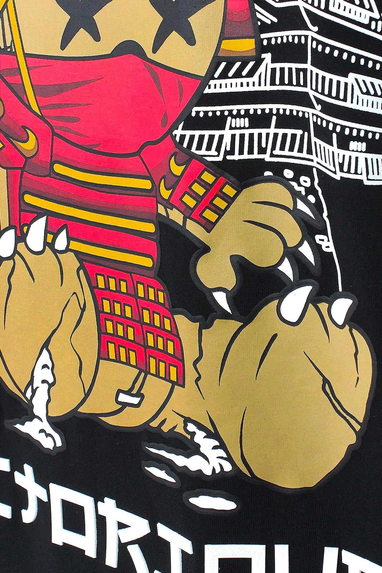 Men's Samurai Bear Graphic T-Shirt