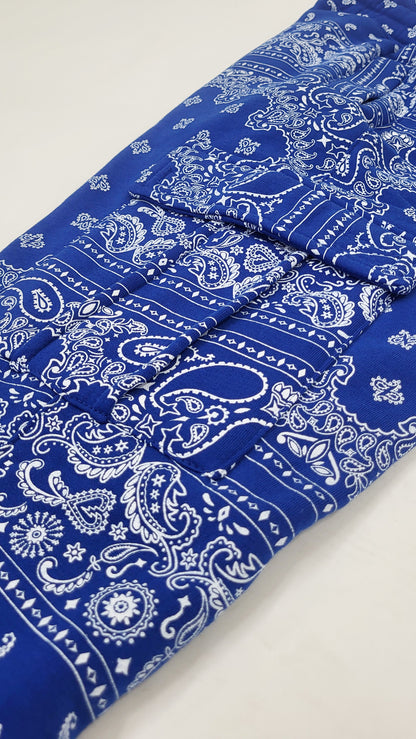Bandana Pullover Cargo Flared Fleece Set