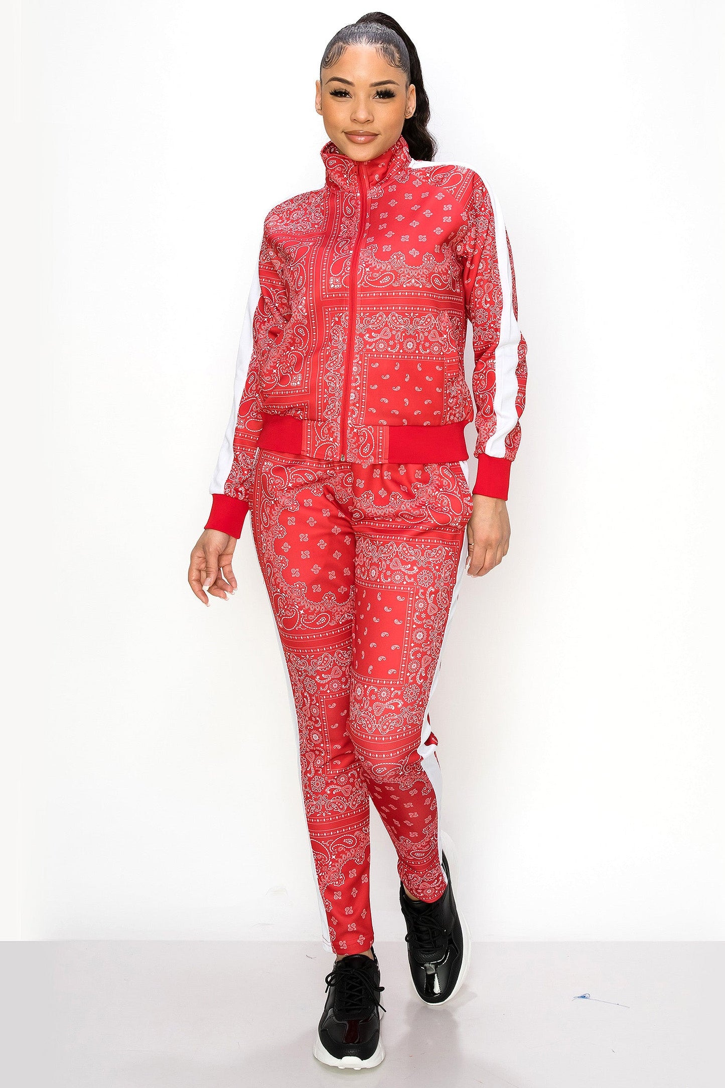Women's Bandana Paisley Track Suits