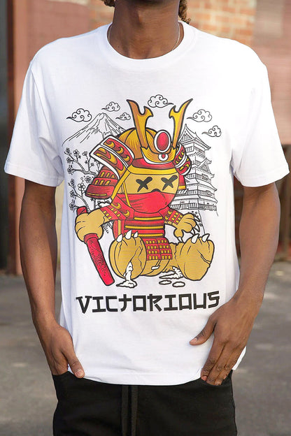 Men's Samurai Bear Graphic T-Shirt