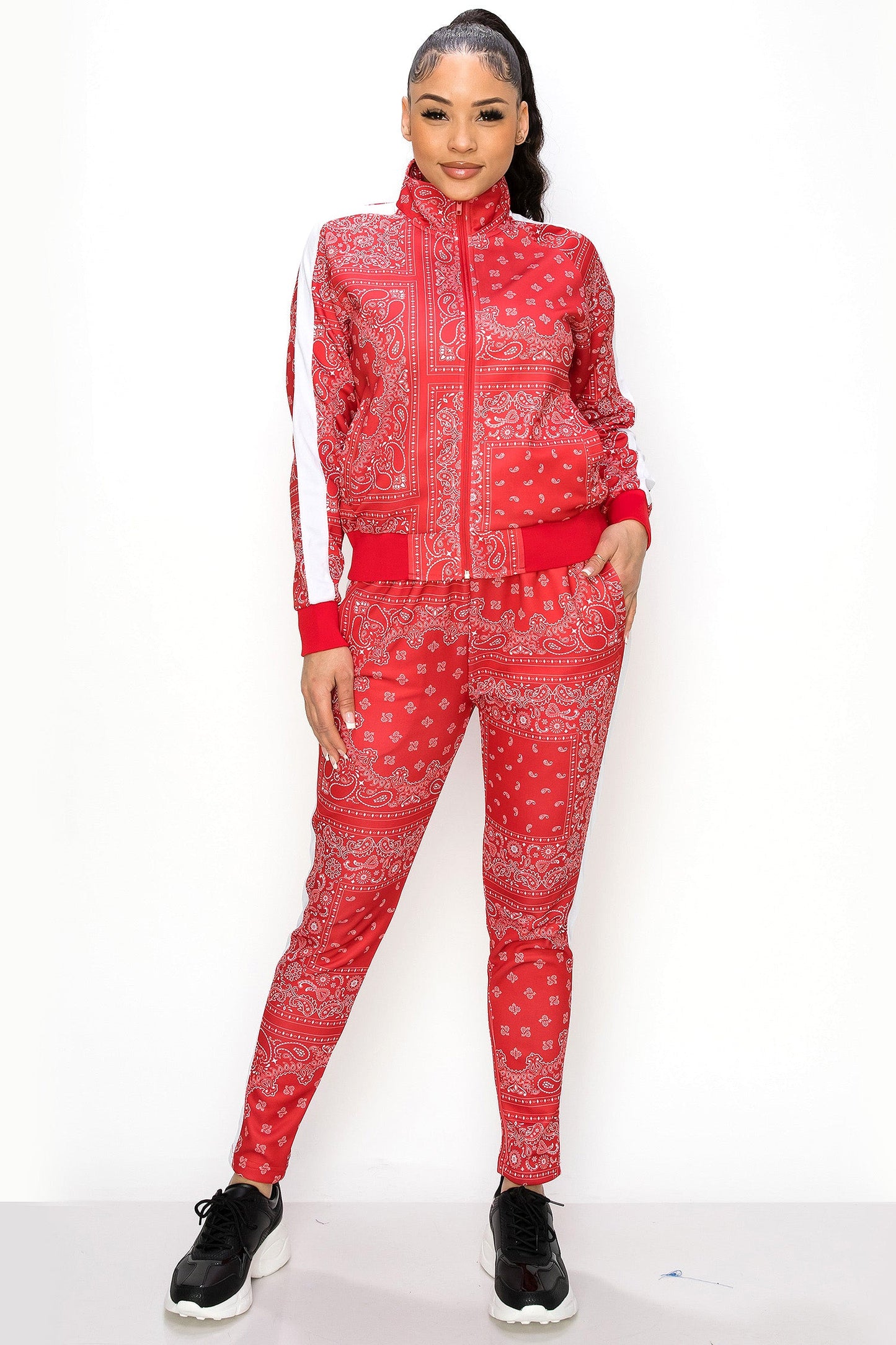Women's Bandana Paisley Track Suits