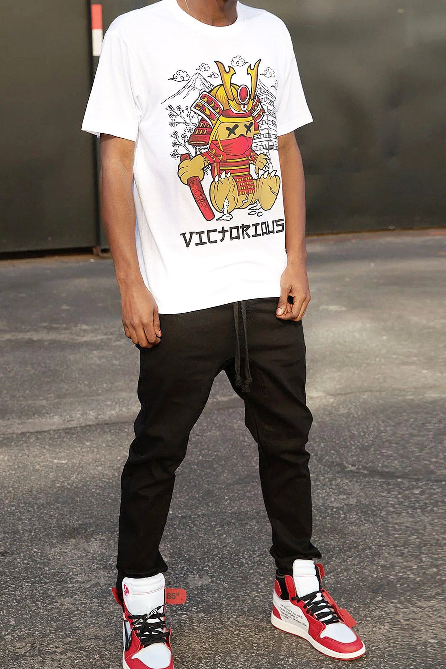Men's Samurai Bear Graphic T-Shirt