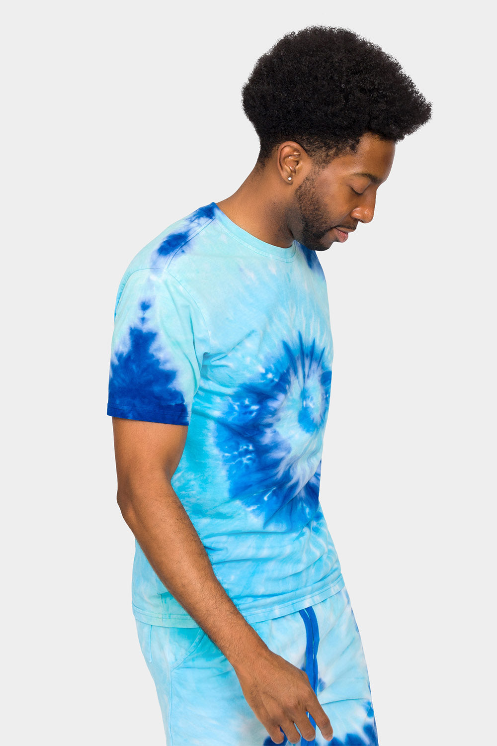 Pastel Contrast Swirl Tie Dye Cotton Shirt