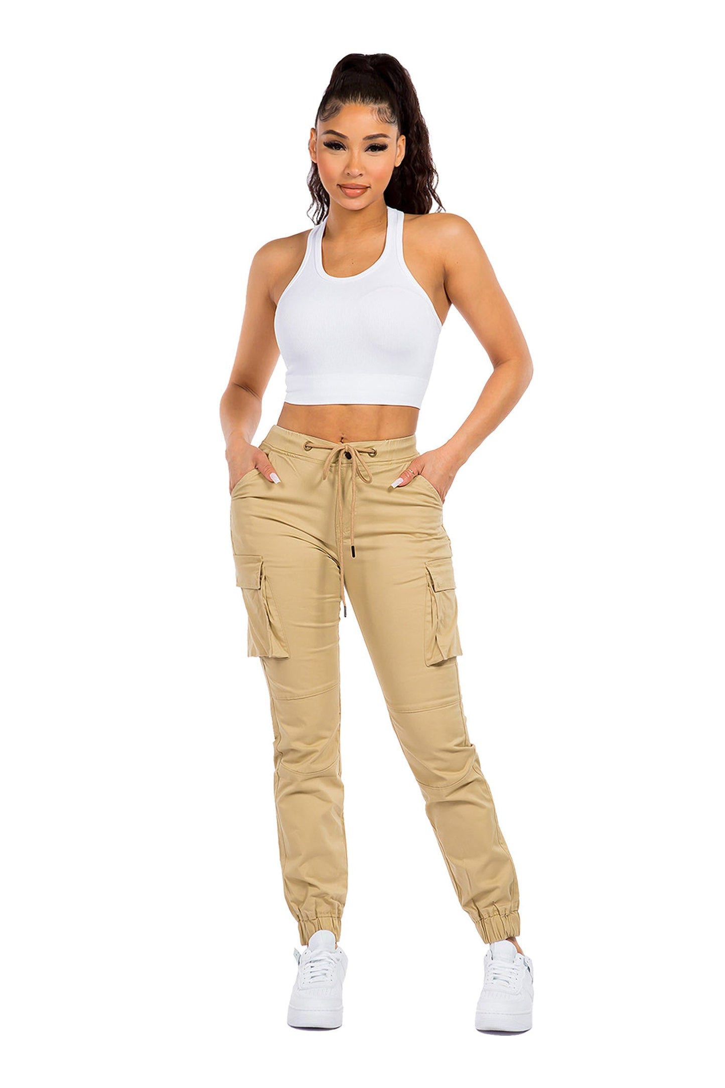 Women's Essential High Rise Cargo Joggers
