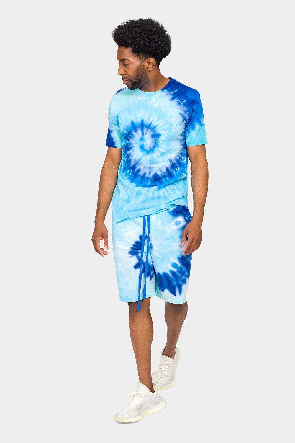 Pastel Contrast Swirl Tie Dye Cotton Shirt