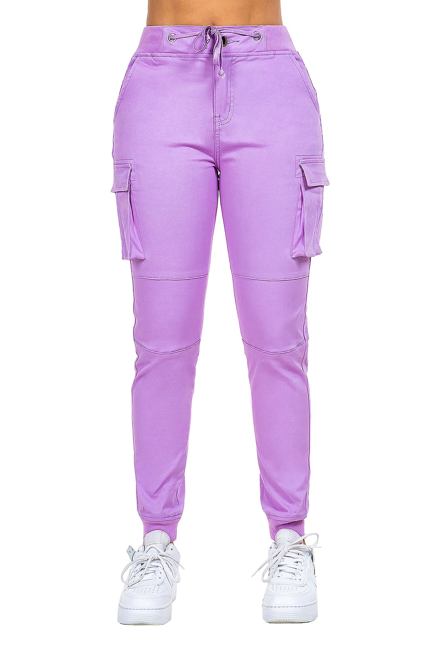 Women's Essential Colored Cargo Joggers