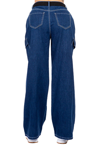 Women's Essential High Rise Carpenter Wide Leg Jeans