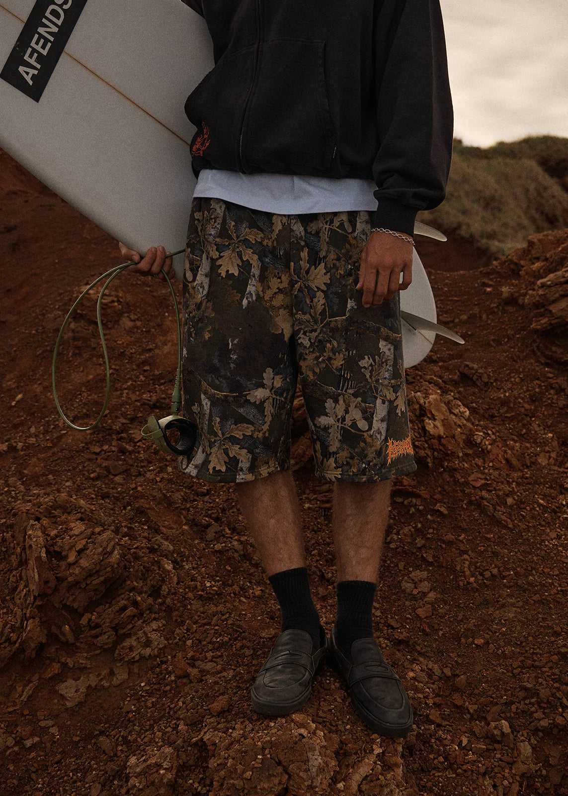 AFENDS Mens Find Me - Fleece Short 18" - Find Me