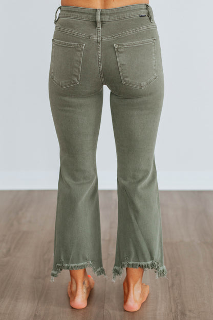 Neona Risen Jeans - Dark Olive