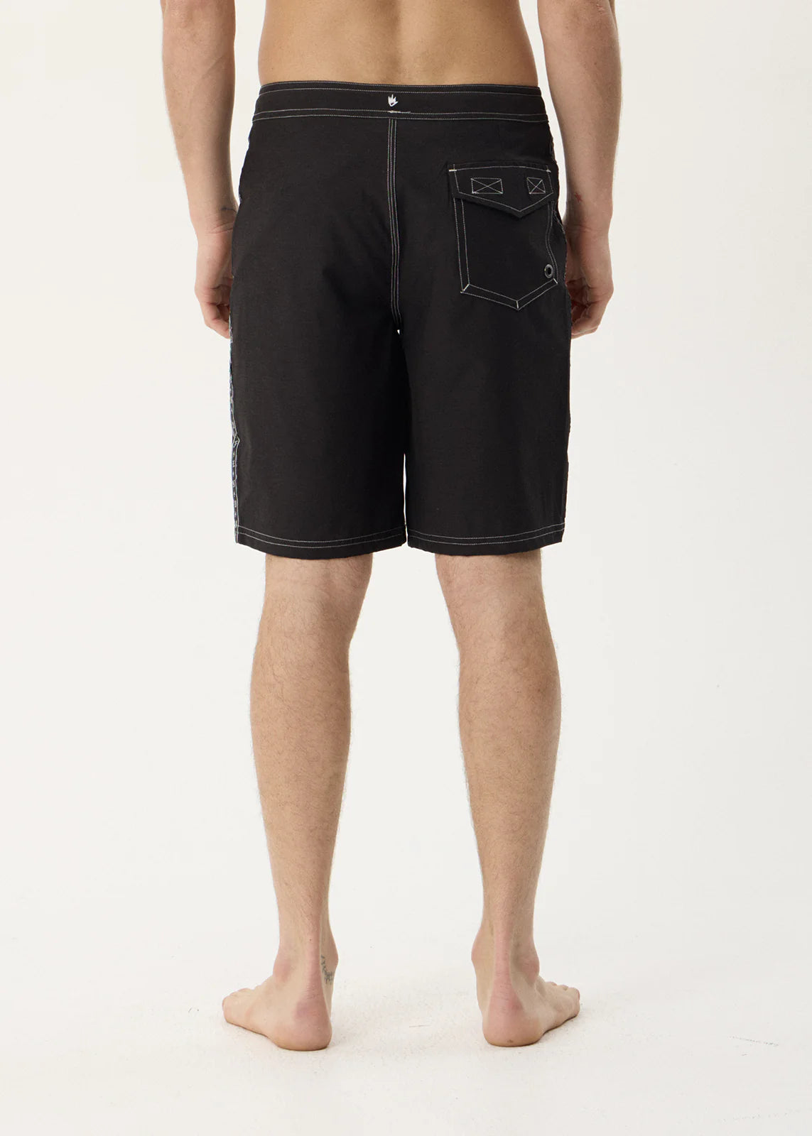 AFENDS Mens The Wreck - Fixed Waist Boardshort 20" - Black