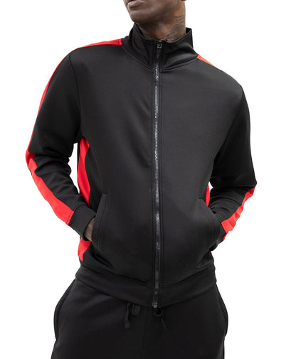 Men's Striped Solid Track Jacket