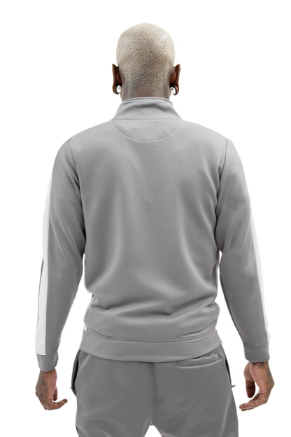 Men's Striped Solid Track Jacket