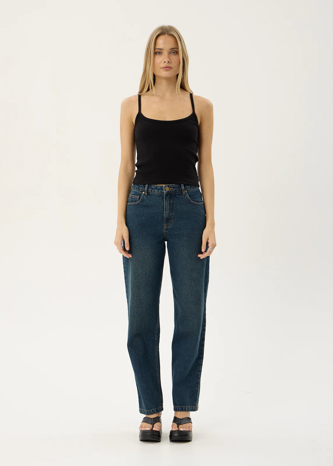AFENDS Womens Sara - Rib Singlet - Black