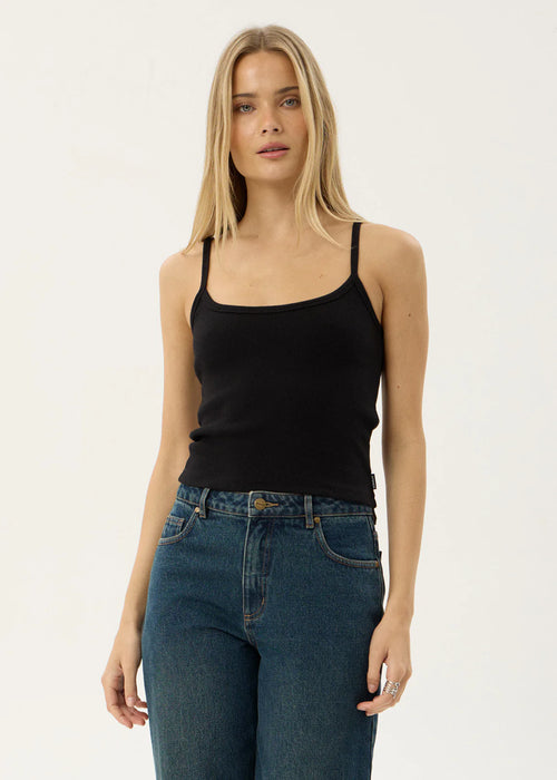 AFENDS Womens Sara - Rib Singlet - Black