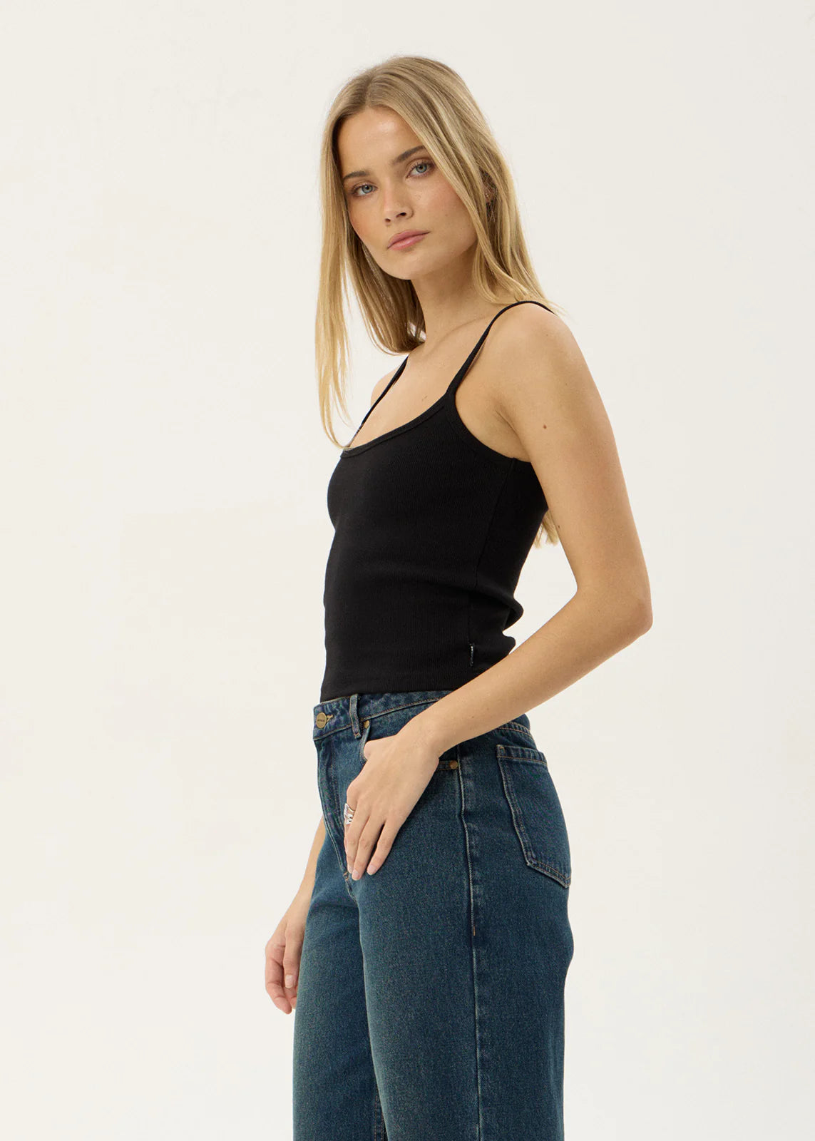 AFENDS Womens Sara - Rib Singlet - Black