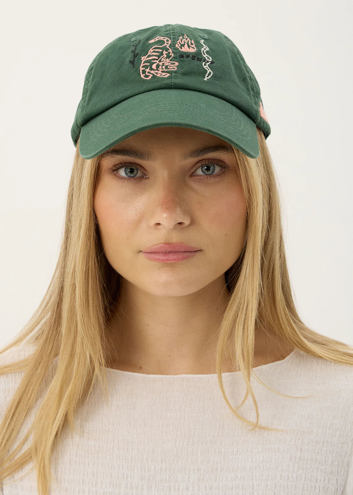 AFENDS Unisex Real Life - Six Panel Cap - Pine