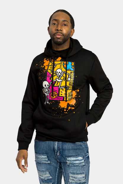 Skeleton Party Pullover Hoodie