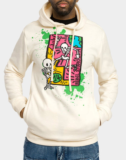 Skeleton Party Pullover Hoodie