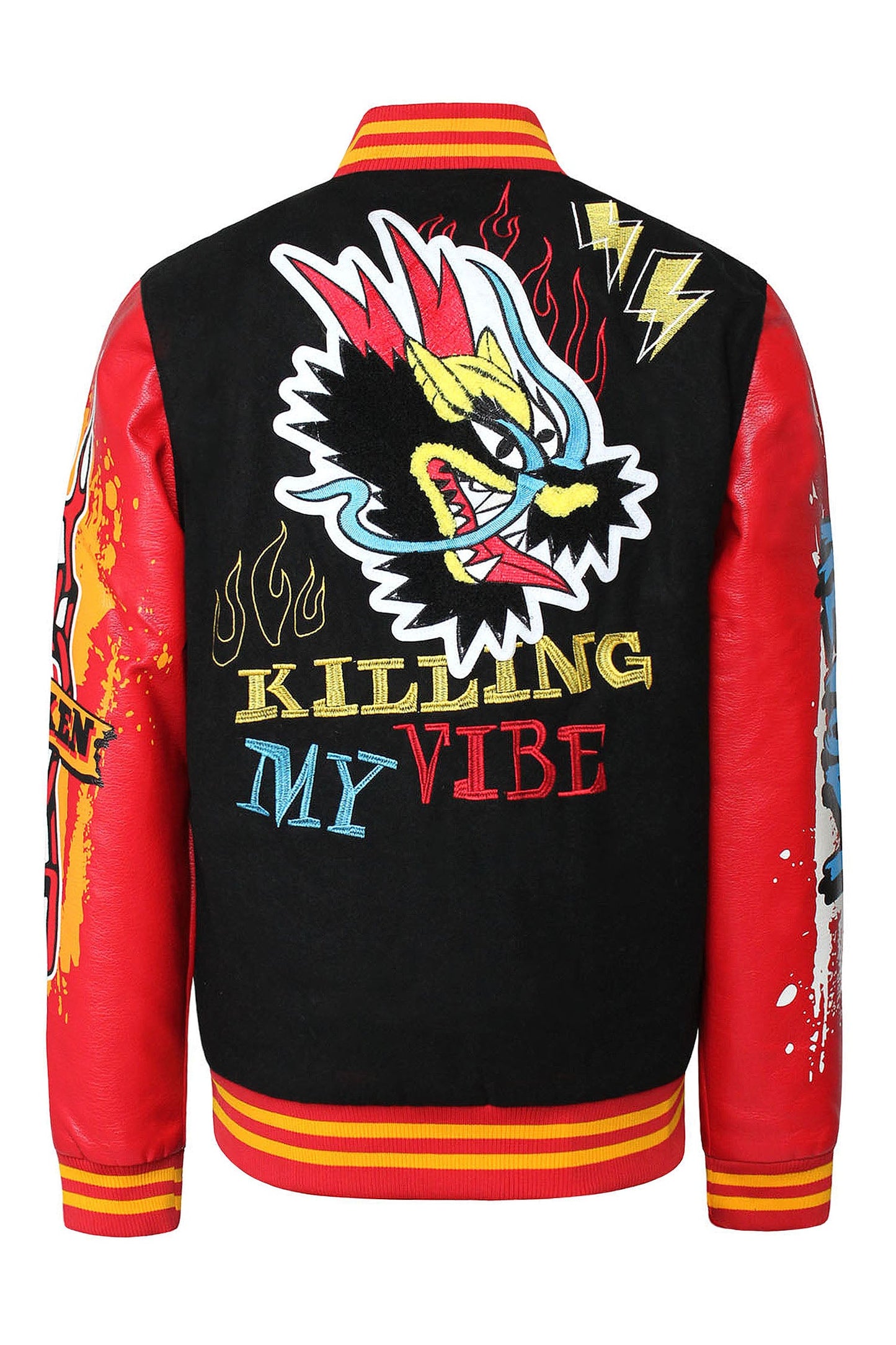 Patched Varsity Molton Jacket