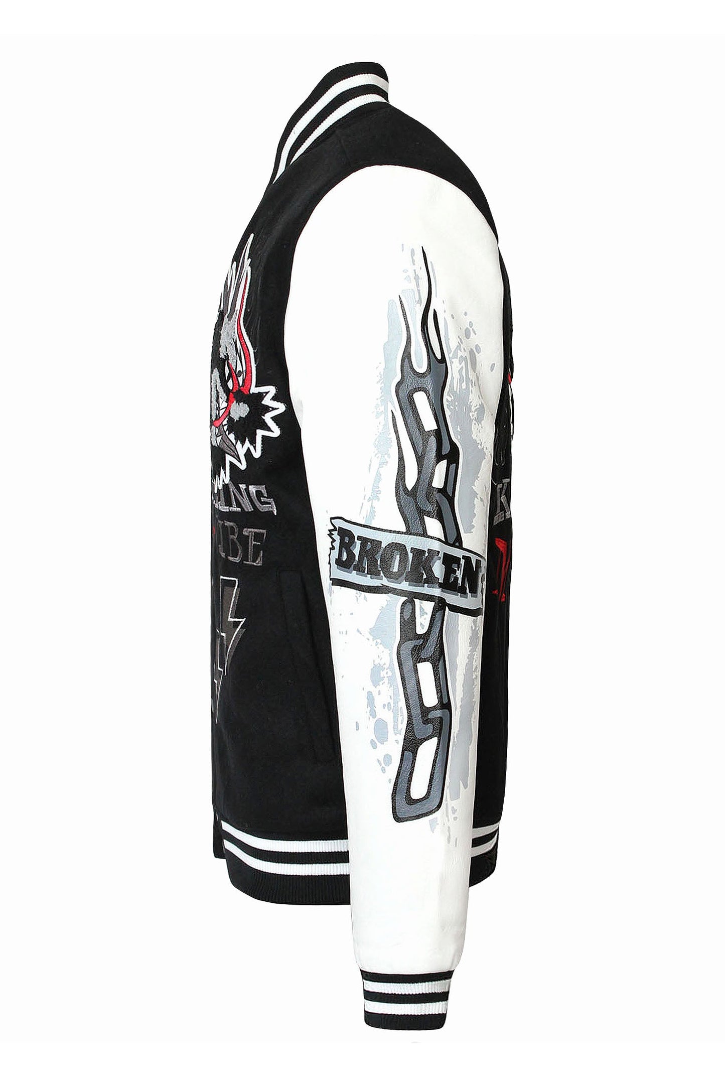 Patched Varsity Molton Jacket