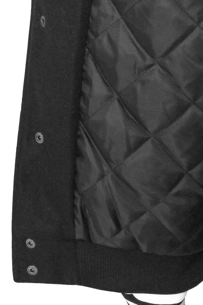 Patched Varsity Molton Jacket