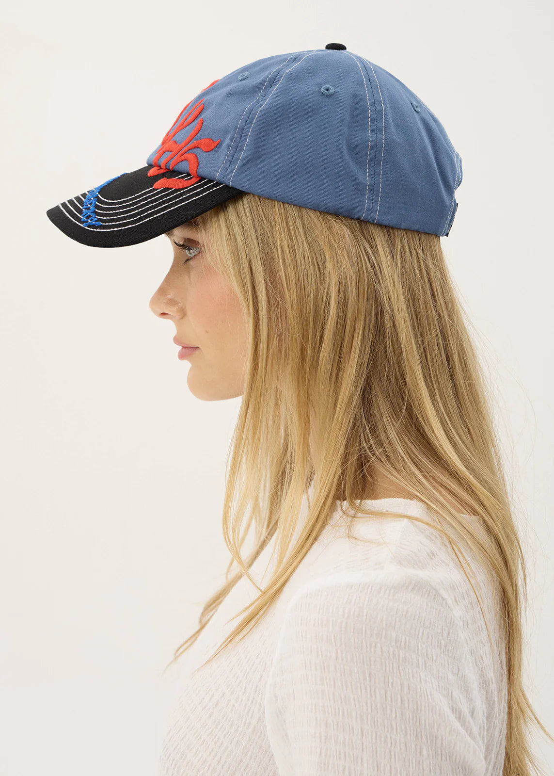AFENDS Unisex Consider - Six Panel Cap - Slate Blue