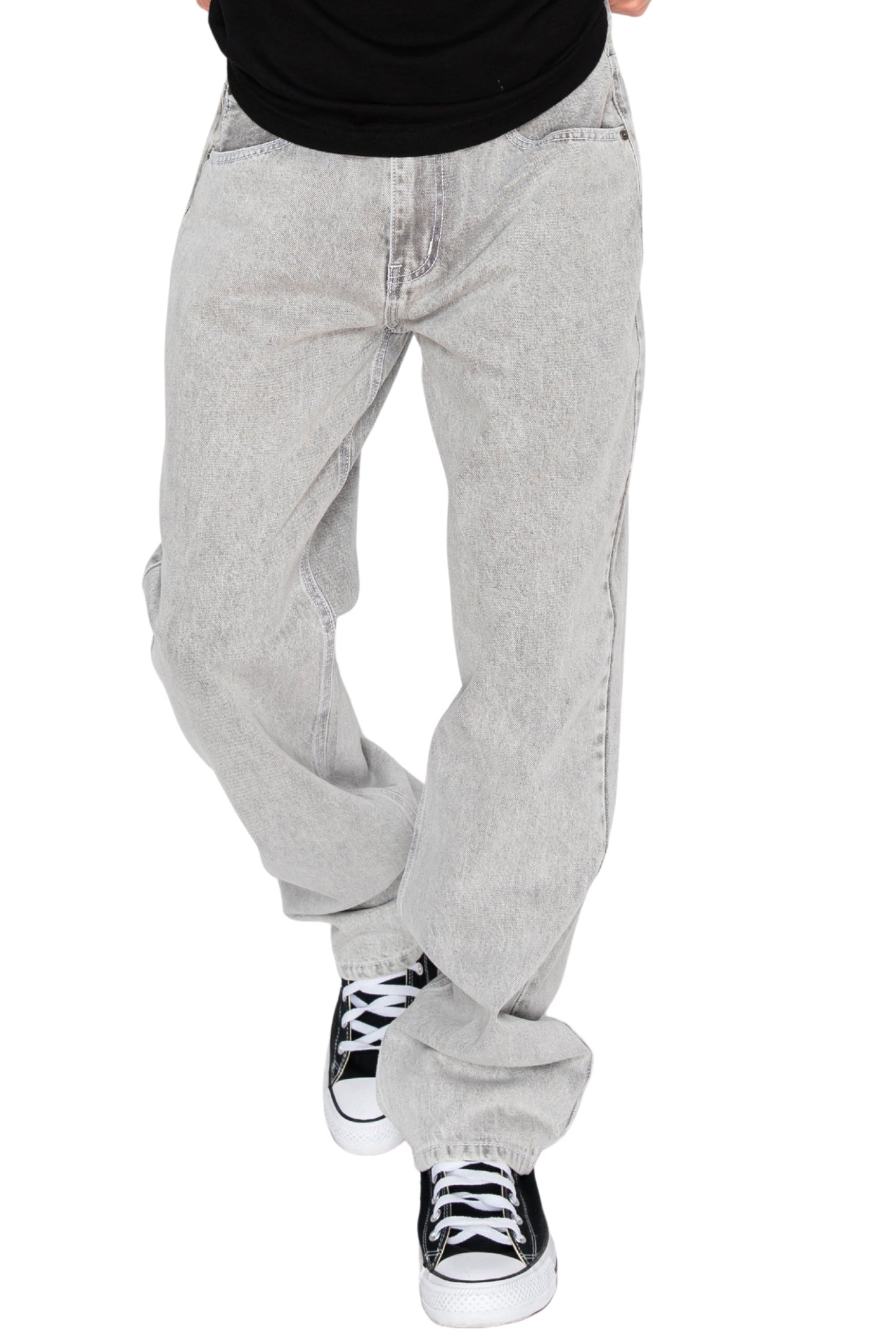 ATLAS Essential Baggy Denim Jeans - Grey