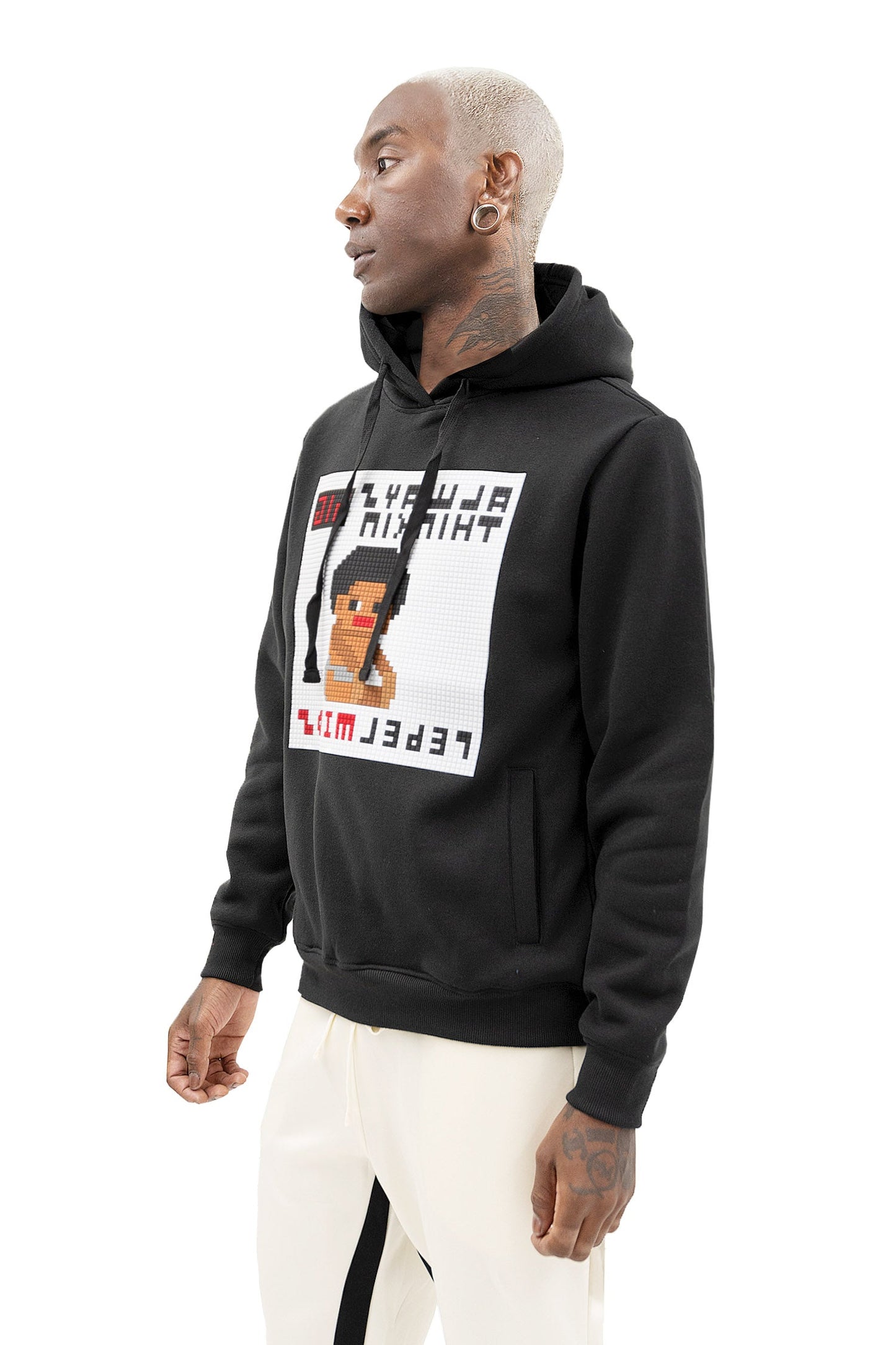 Men's Thinking Big 3D Lego Print Hoodie