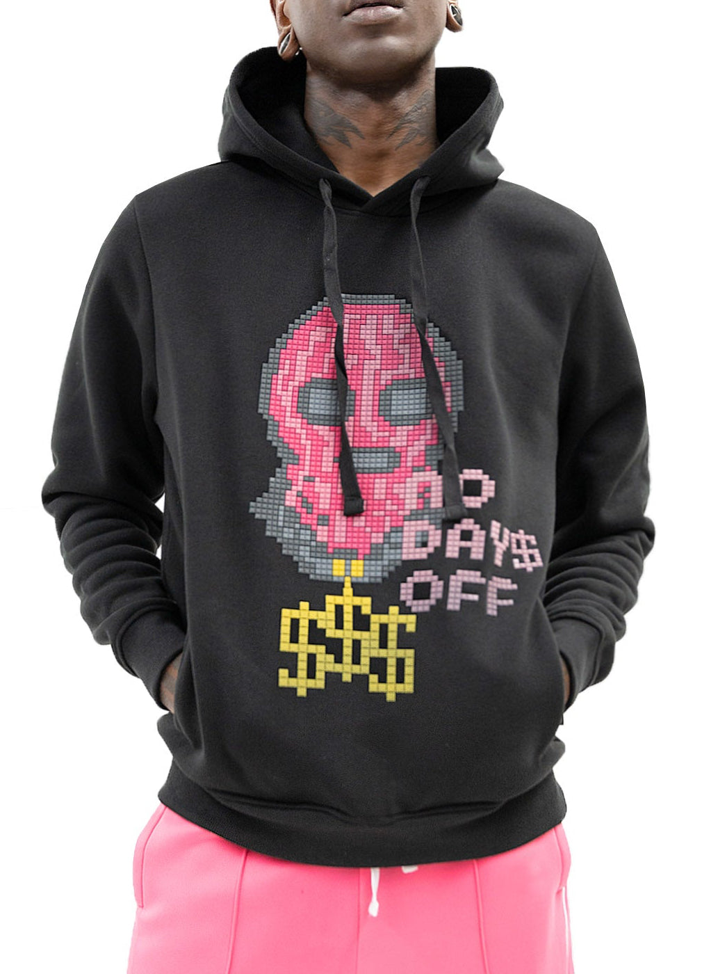 Men's No Days Off 3D Lego Hoodie