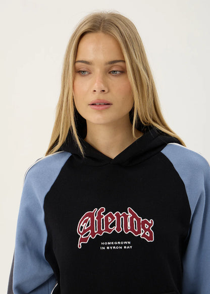 AFENDS Mens Occupancy - Paneled Boxy Hood - Black