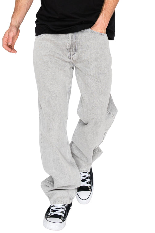 ATLAS Essential Baggy Denim Jeans - Grey