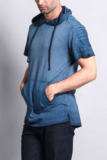 Surface Dyed Hooded T-Shirt