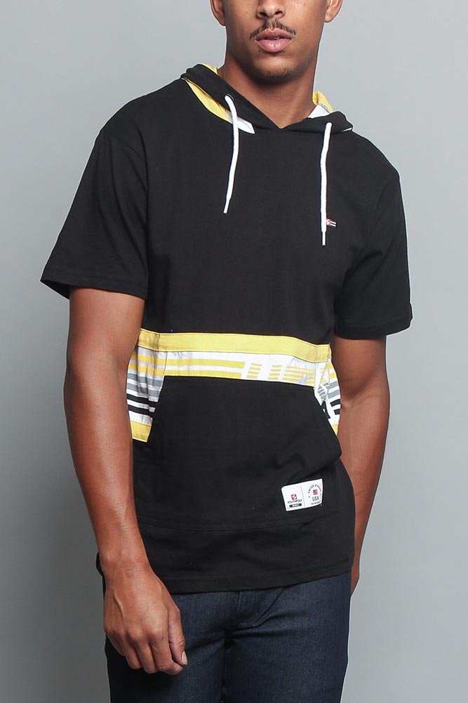 Tri Colored Hooded T-Shirt