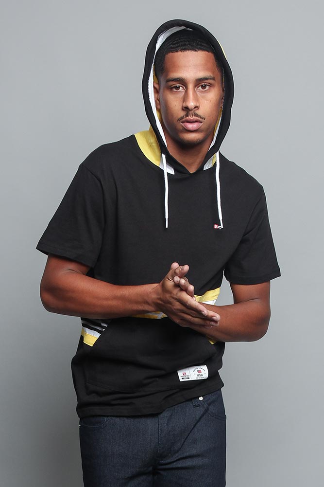 Tri Colored Hooded T-Shirt