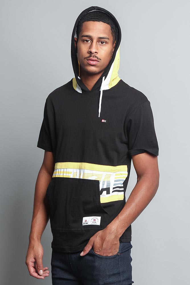 Tri Colored Hooded T-Shirt