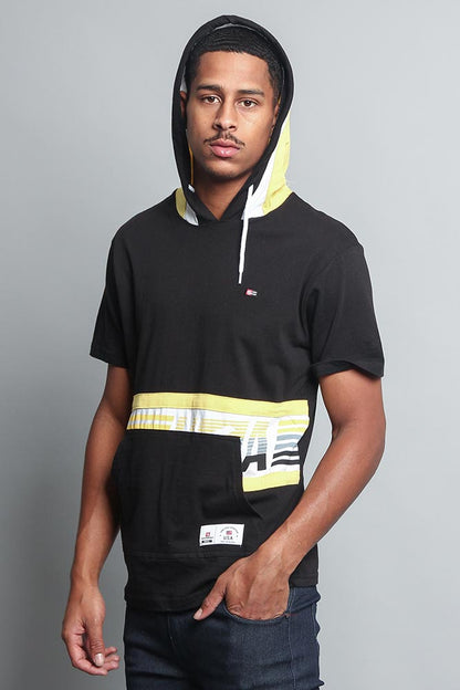 Tri Colored Hooded T-Shirt