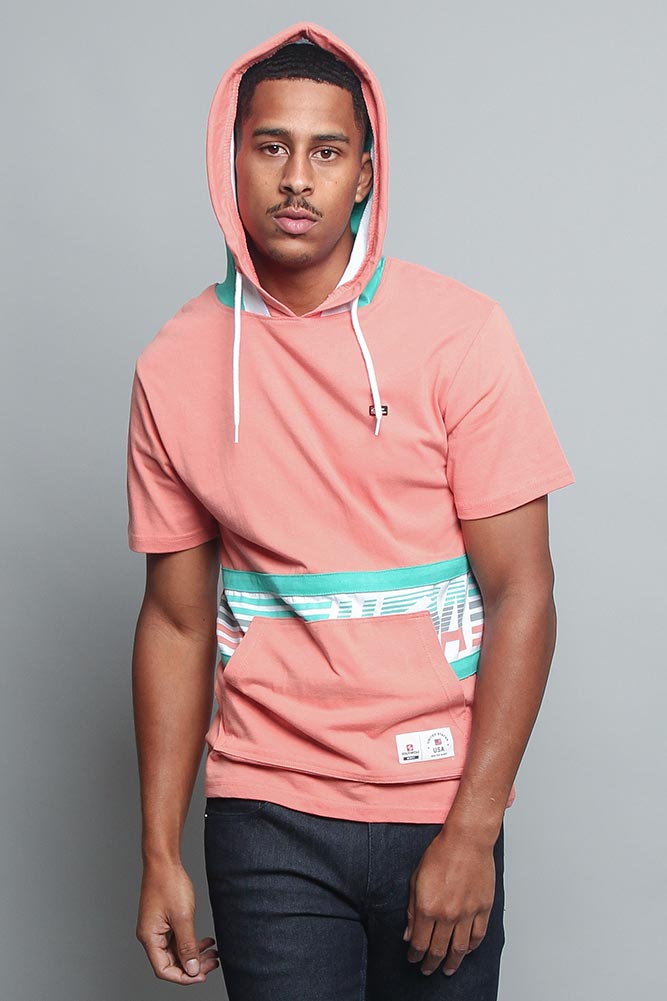 Tri Colored Hooded T-Shirt